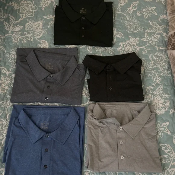 Men's Classic Polo Shirt - Black, Blue, Gray - Picture 1 of 1